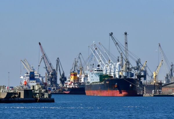ship at shore
