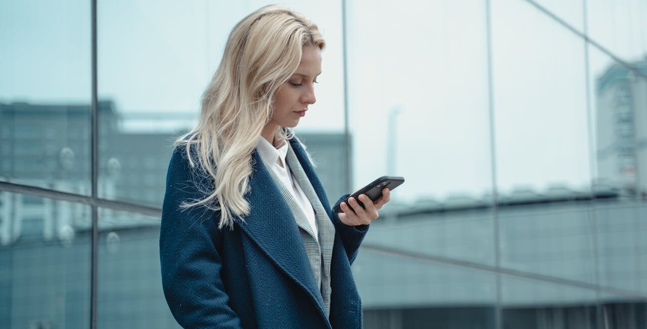 person using a smartphone