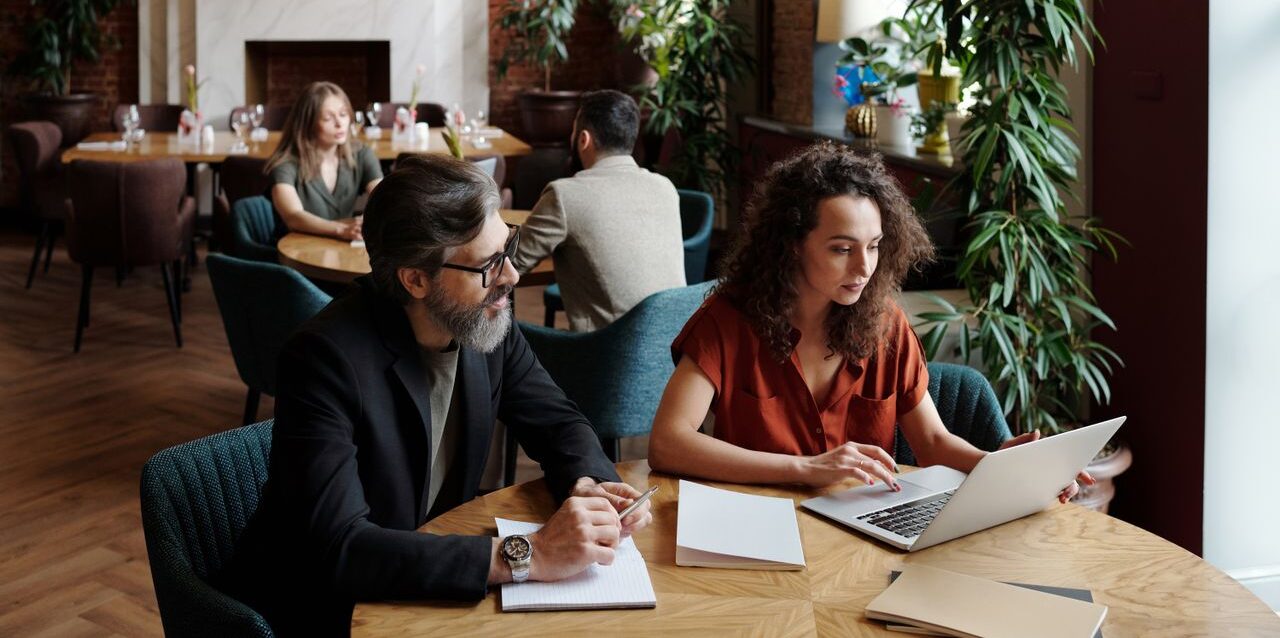 team working in a coffee shop
